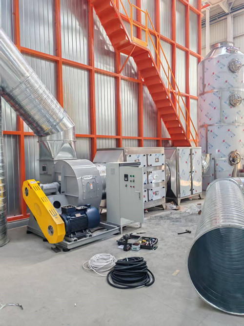 臨沂銘良鋁業立式噴涂固化爐廢氣處理