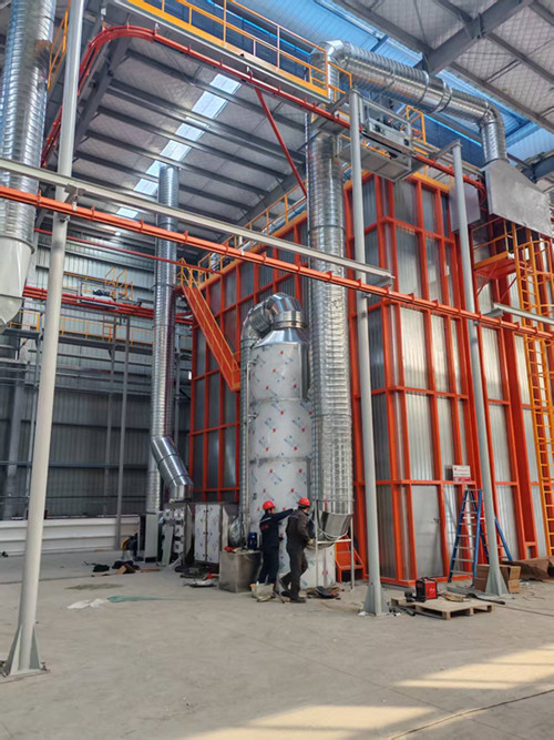 日照興辰鋁業立式噴涂固化爐廢氣處理